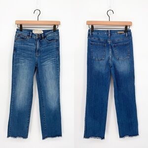 Soft Surroundings The Ultimate High Rise Frayed Hem Crop Jeans Size 2